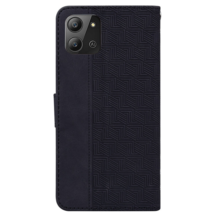 For Infinix Hot 11 2022 Geometric Embossed Leather Phone Case