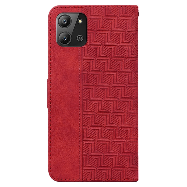 For Infinix Hot 11 2022 Geometric Embossed Leather Phone Case