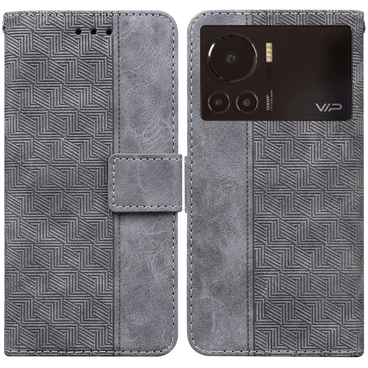 For Infinix Note 12 VIP Geometric Embossed Leather Phone Case