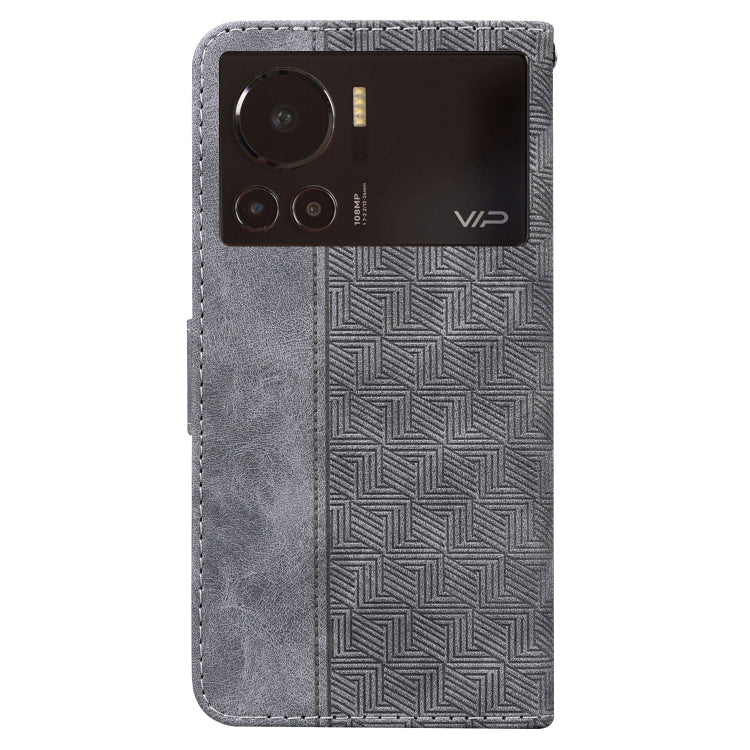 For Infinix Note 12 VIP Geometric Embossed Leather Phone Case