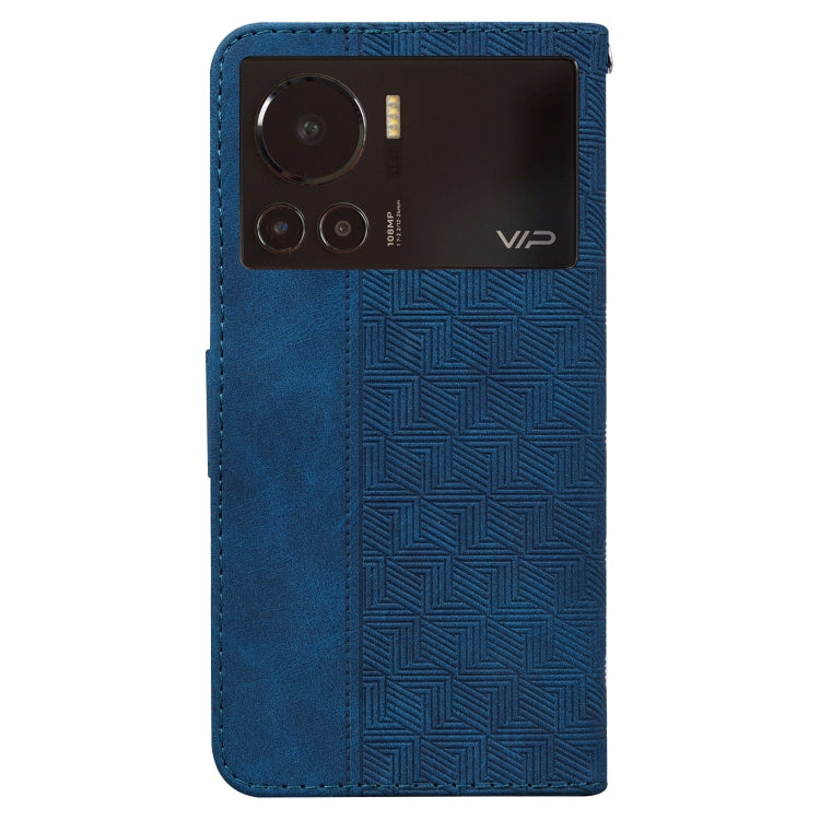 For Infinix Note 12 VIP Geometric Embossed Leather Phone Case
