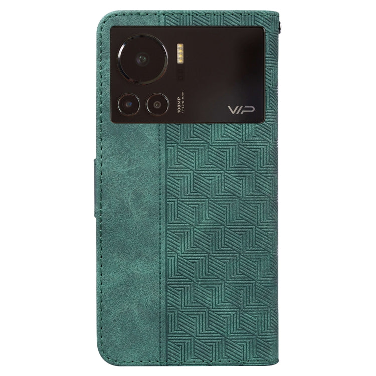 For Infinix Note 12 VIP Geometric Embossed Leather Phone Case