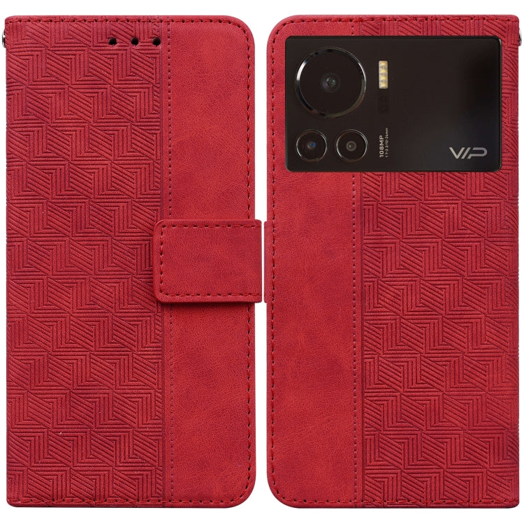 For Infinix Note 12 VIP Geometric Embossed Leather Phone Case
