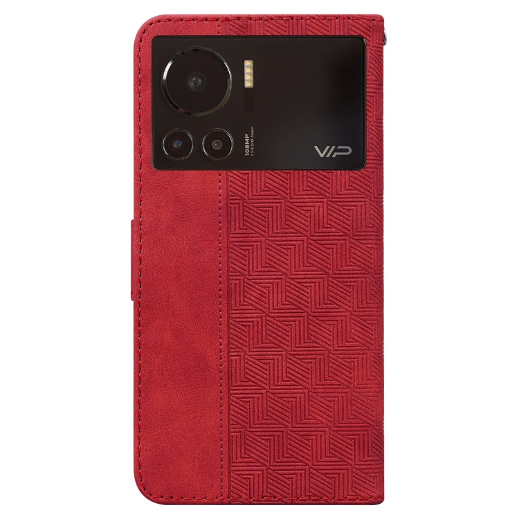 For Infinix Note 12 VIP Geometric Embossed Leather Phone Case