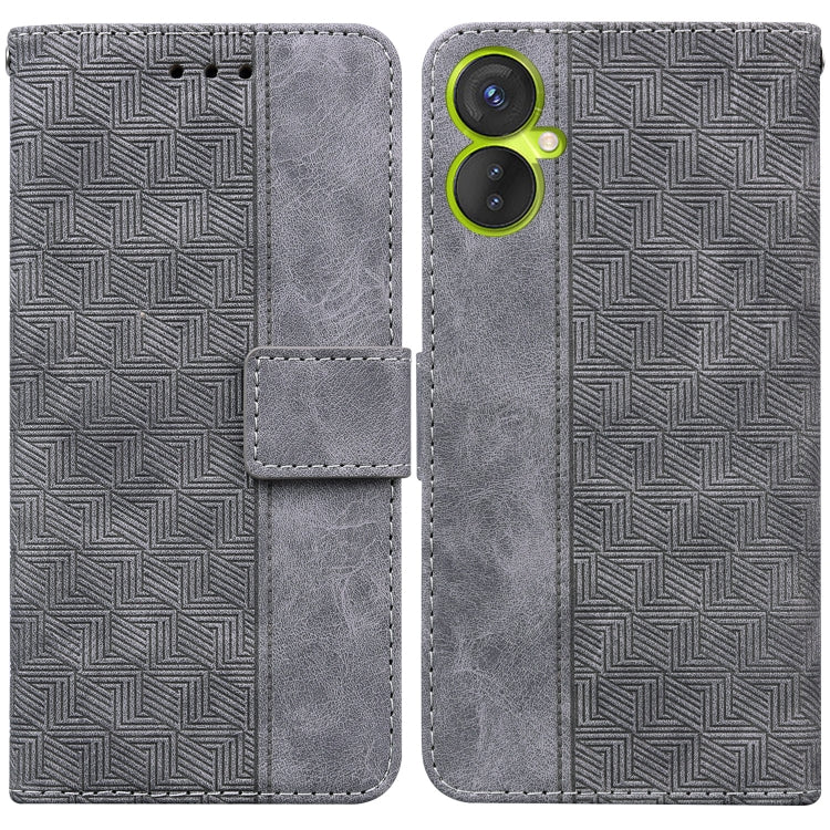 For Tecno Spark 9 Pro Geometric Embossed Leather Phone Case