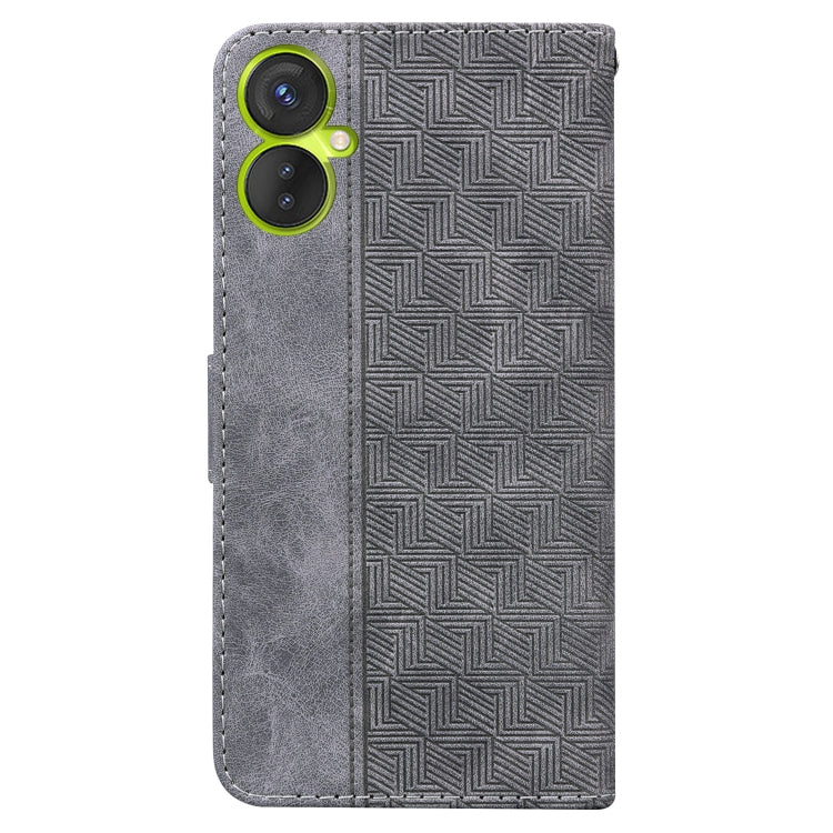 For Tecno Spark 9 Pro Geometric Embossed Leather Phone Case