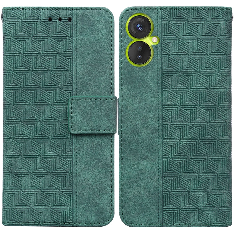 For Tecno Spark 9 Pro Geometric Embossed Leather Phone Case