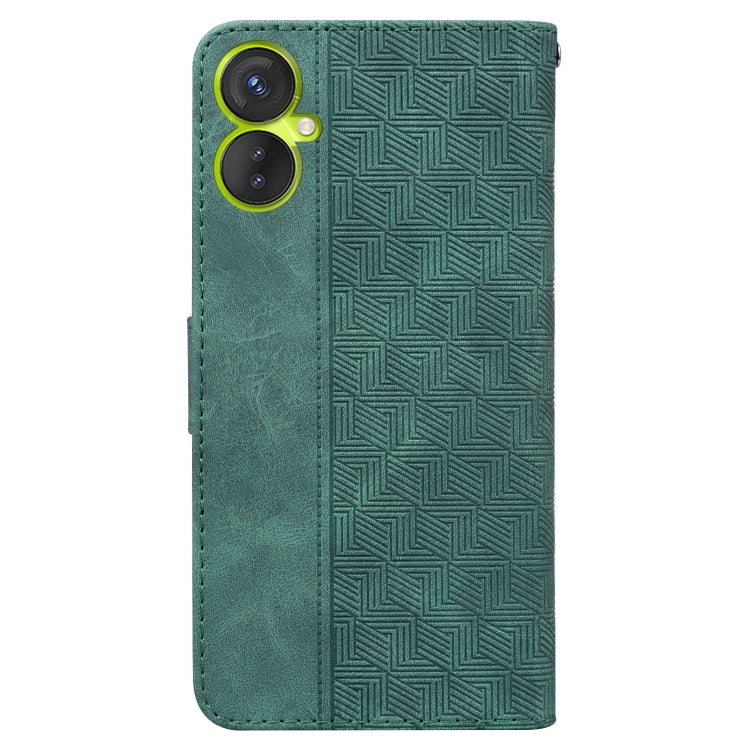 For Tecno Spark 9 Pro Geometric Embossed Leather Phone Case
