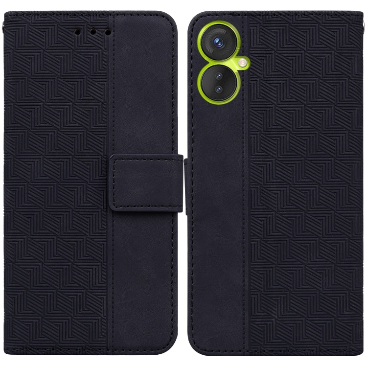 For Tecno Spark 9 Pro Geometric Embossed Leather Phone Case