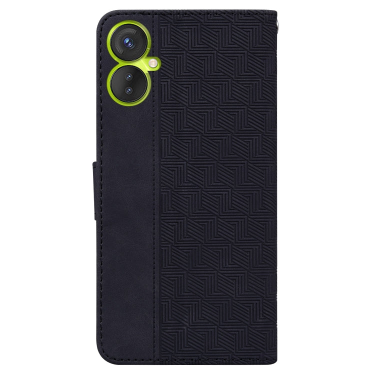 For Tecno Spark 9 Pro Geometric Embossed Leather Phone Case