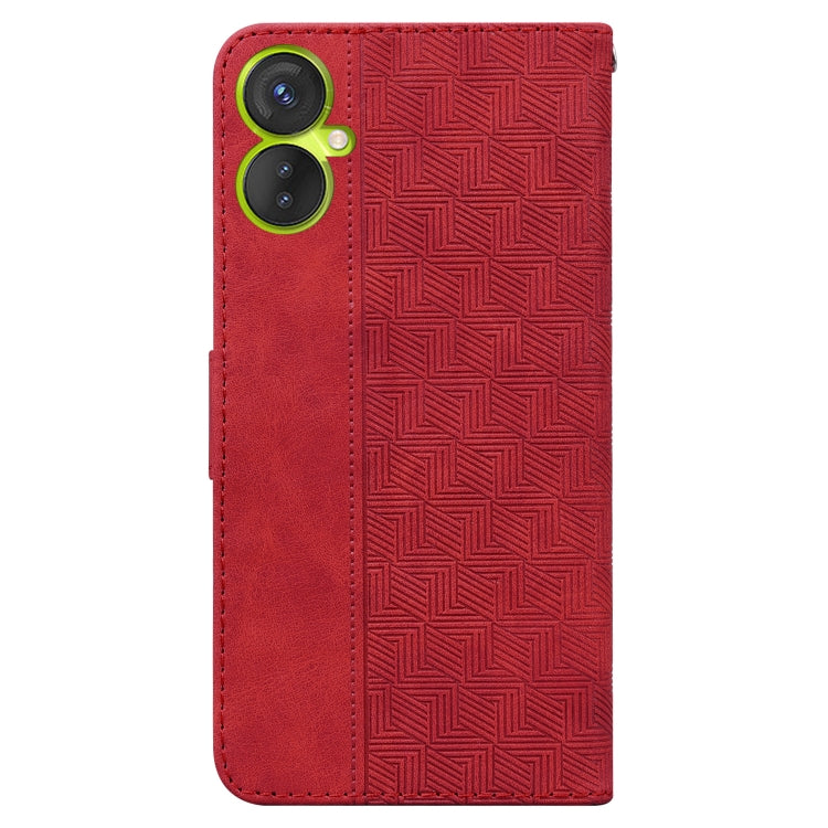For Tecno Spark 9 Pro Geometric Embossed Leather Phone Case