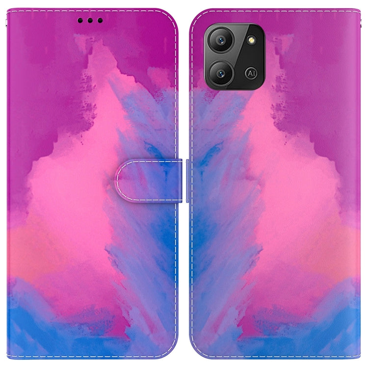 For Infinix Hot 11 2022 Watercolor Pattern Horizontal Flip Leather Phone Case