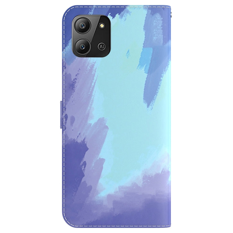 For Infinix Hot 11 2022 Watercolor Pattern Horizontal Flip Leather Phone Case
