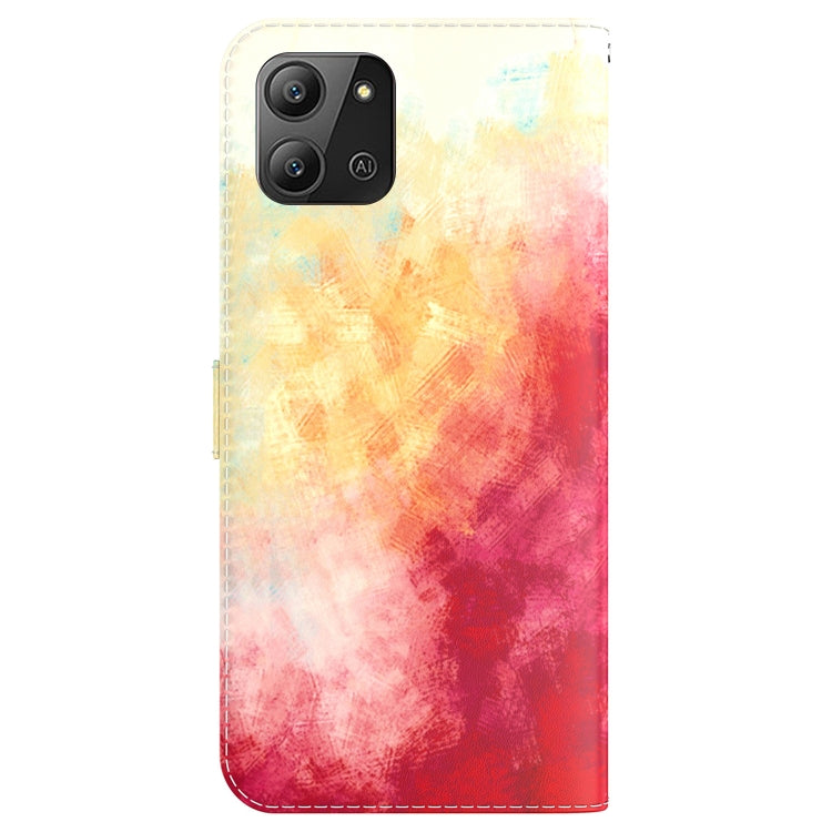 For Infinix Hot 11 2022 Watercolor Pattern Horizontal Flip Leather Phone Case