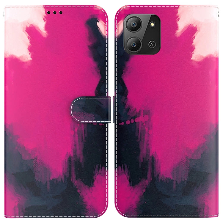 For Infinix Hot 11 2022 Watercolor Pattern Horizontal Flip Leather Phone Case