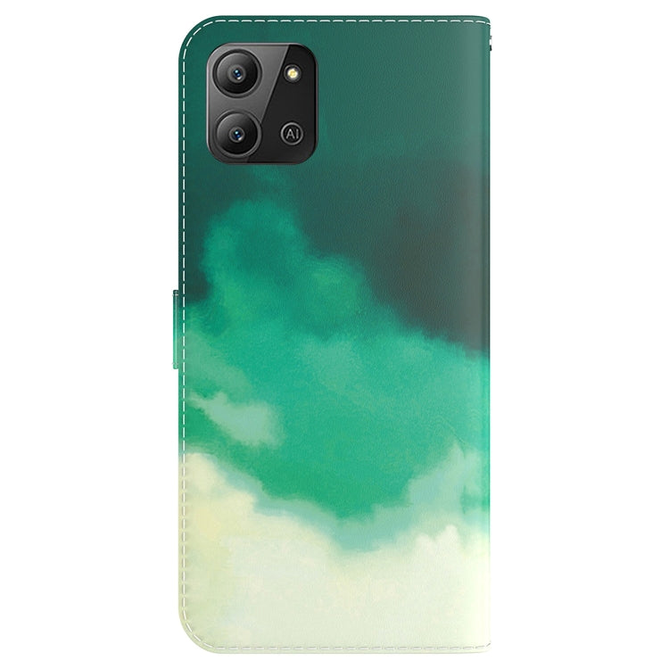 For Infinix Hot 11 2022 Watercolor Pattern Horizontal Flip Leather Phone Case