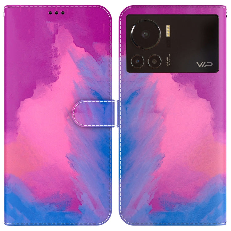 For Infinix Note 12 VIP Watercolor Pattern Horizontal Flip Leather Phone Case
