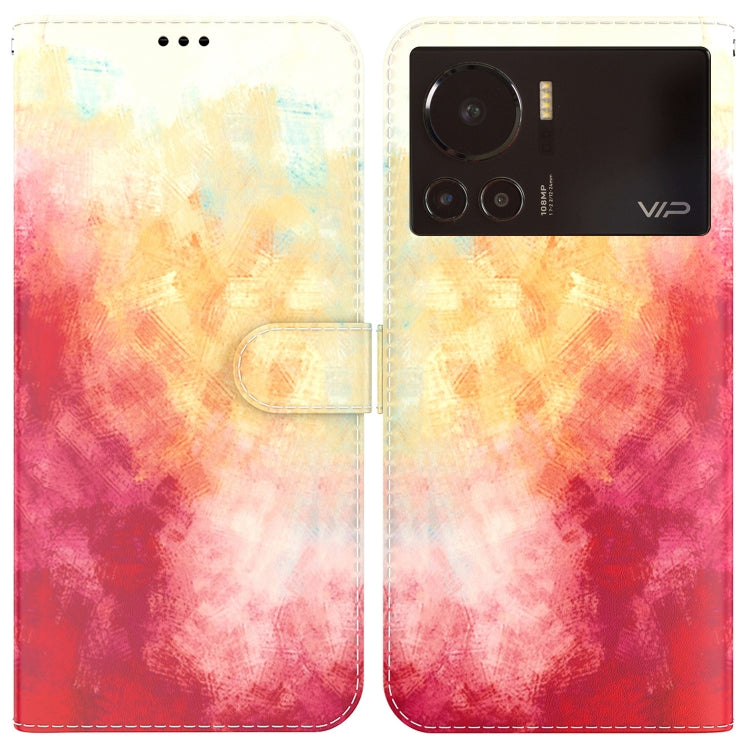 For Infinix Note 12 VIP Watercolor Pattern Horizontal Flip Leather Phone Case