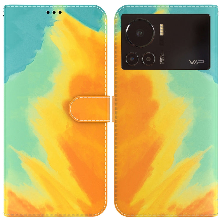 For Infinix Note 12 VIP Watercolor Pattern Horizontal Flip Leather Phone Case