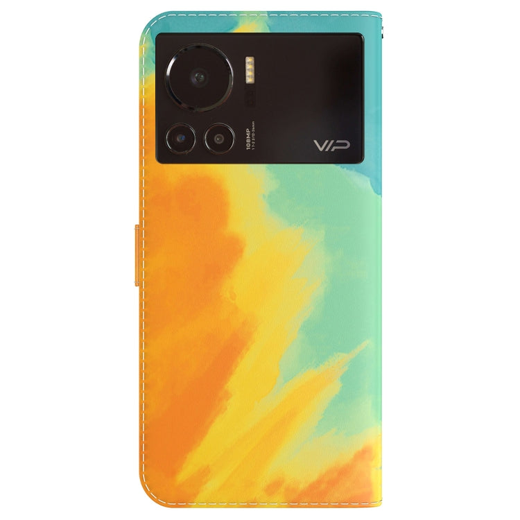 For Infinix Note 12 VIP Watercolor Pattern Horizontal Flip Leather Phone Case