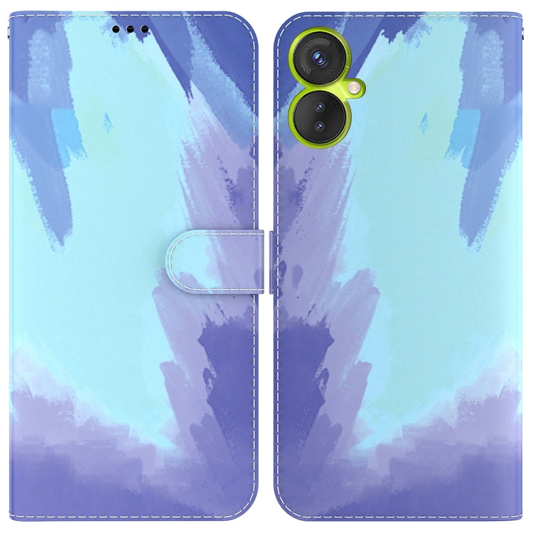 For Tecno Spark 9 Pro Watercolor Pattern Horizontal Flip Leather Phone Case