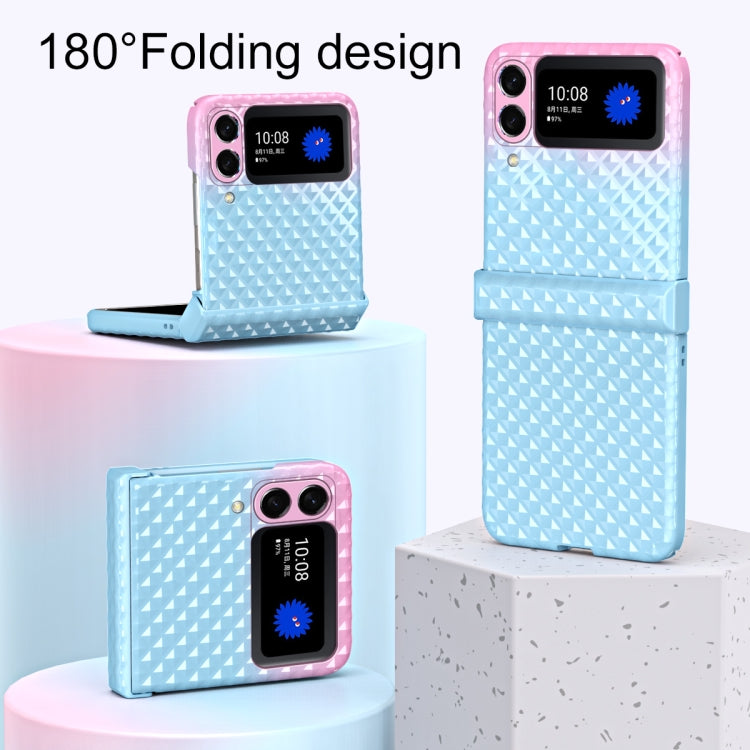 For Samsung Galaxy Z Flip4 Rainbow Gradient Hinge Shockproof Phone Case