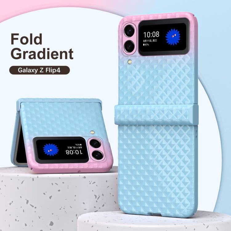 For Samsung Galaxy Z Flip4 Rainbow Gradient Hinge Shockproof Phone Case