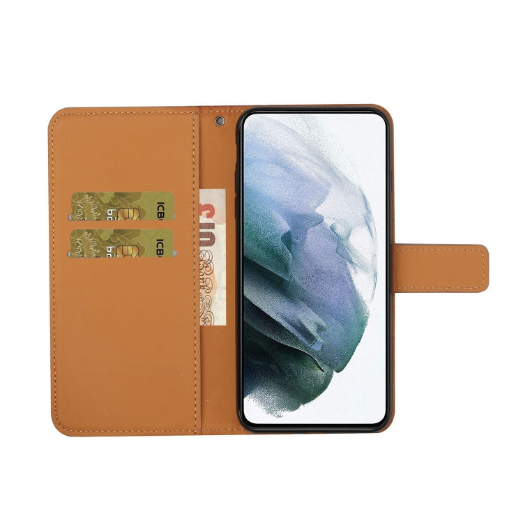 For iPhone 14 Ethnic Style Embossed Pattern Leather Phone Case