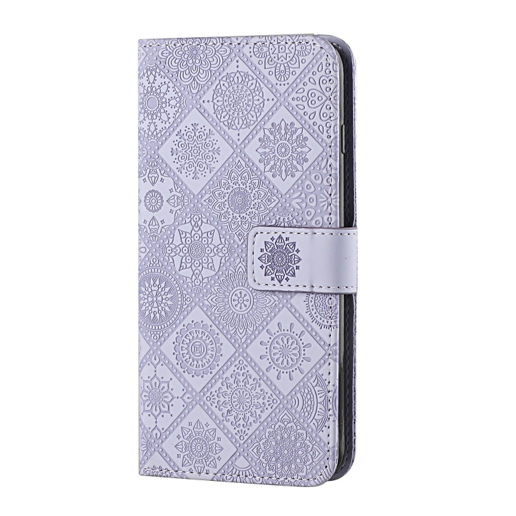 For iPhone 14 Plus Ethnic Style Embossed Pattern Leather Phone Case