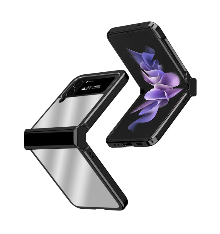 For Samsung Galaxy Z Flip4 Electroplating Mirror Hinge Phone Case