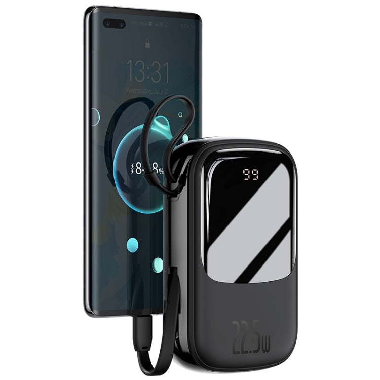 Baseus PPQD-I01 20000mAh 22.5W Type-C Qpow Digital Display Quick Charge Power Bank with Cable(Black)