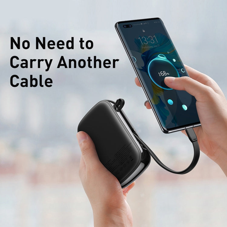 Baseus PPQD-I01 20000mAh 22.5W Type-C Qpow Digital Display Quick Charge Power Bank with Cable(Black)