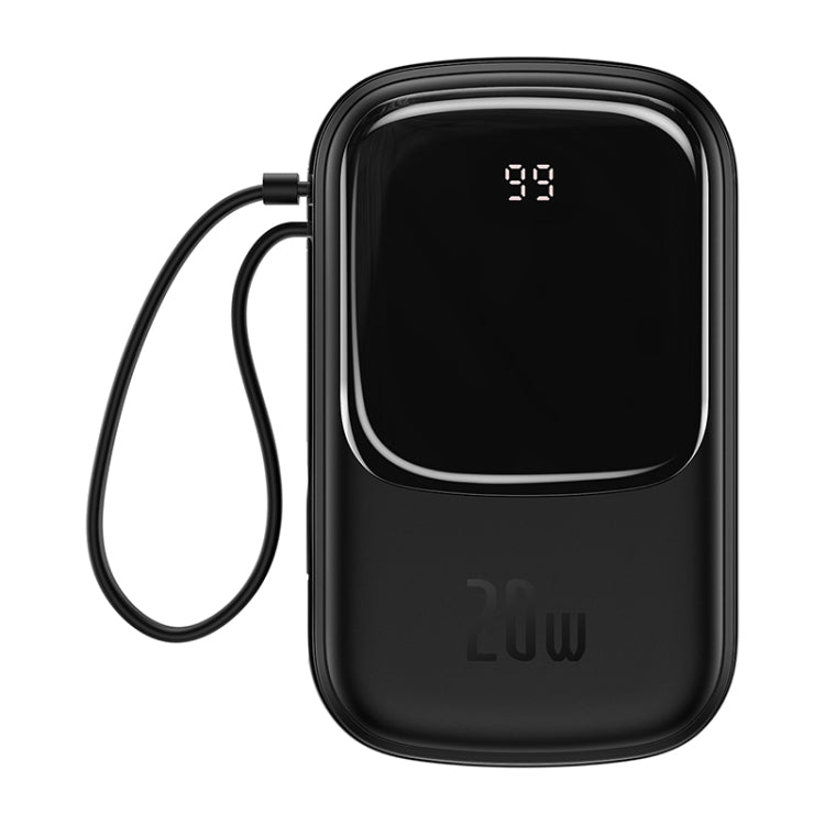 Baseus PPQD-H01 20000mAh 20W Qpow Digital Display Quick Charge Power Bank with 8 Pin Cable, only secure shipping ways to European Union (27 countries), UK, Australia, Japan, USA, Canada are available(Black)