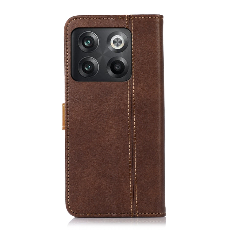For OnePlus 10T 5G/Ace Pro 5G Stitching Thread Calf Texture Leather Phone Case