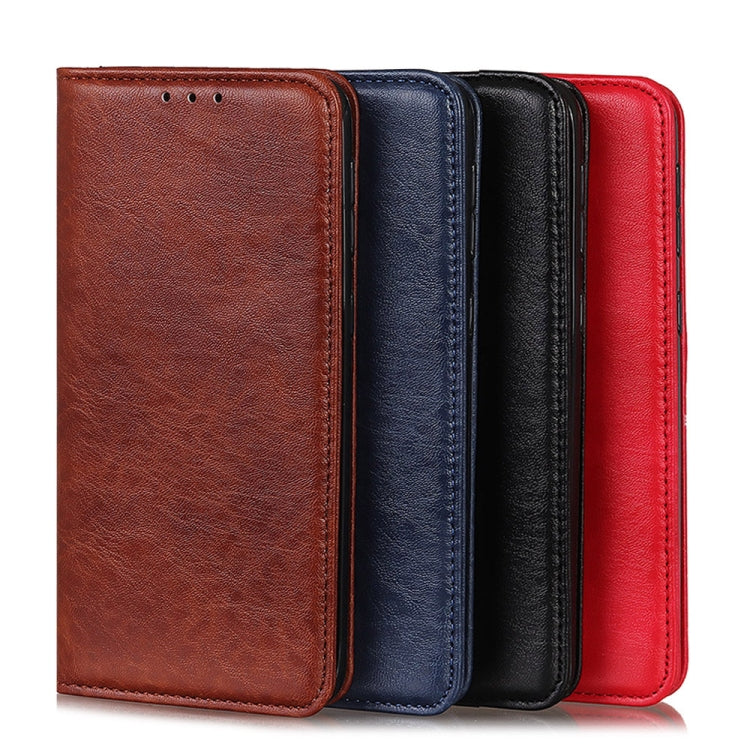 For Galaxy A71 5G Magnetic Crazy Horse Texture Horizontal Flip Leather Case with Holder & Card Slots & Wallet