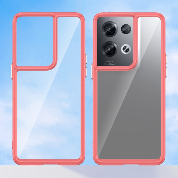 For OPPO Reno8 Pro India Colorful Series Acrylic + TPU Phone Case