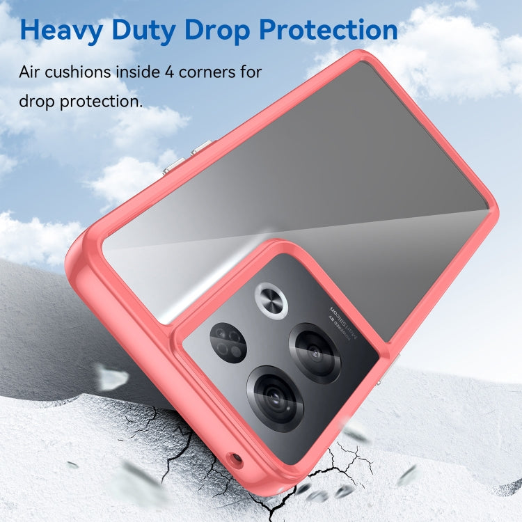 For OPPO Reno8 Pro India Colorful Series Acrylic + TPU Phone Case