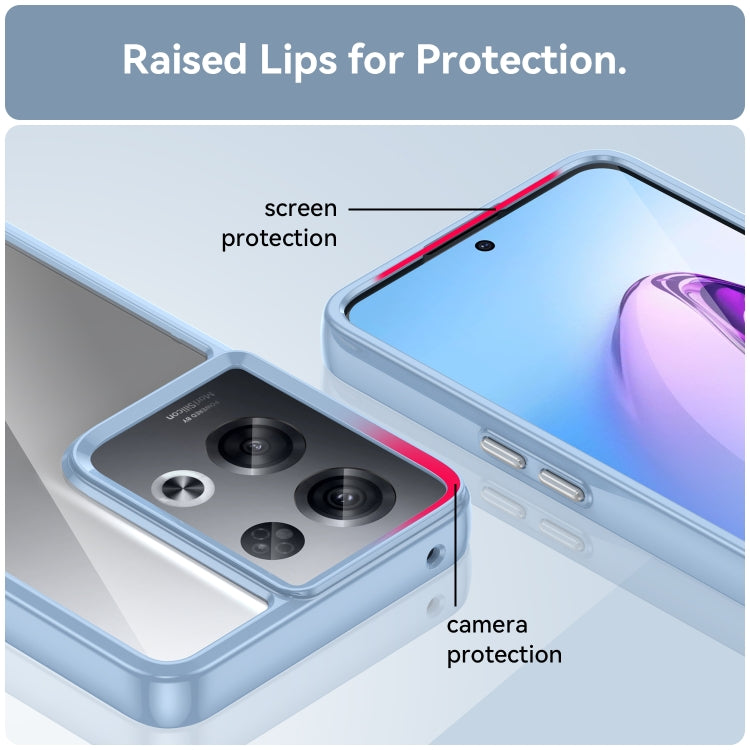 For OPPO Reno8 Pro India Colorful Series Acrylic + TPU Phone Case