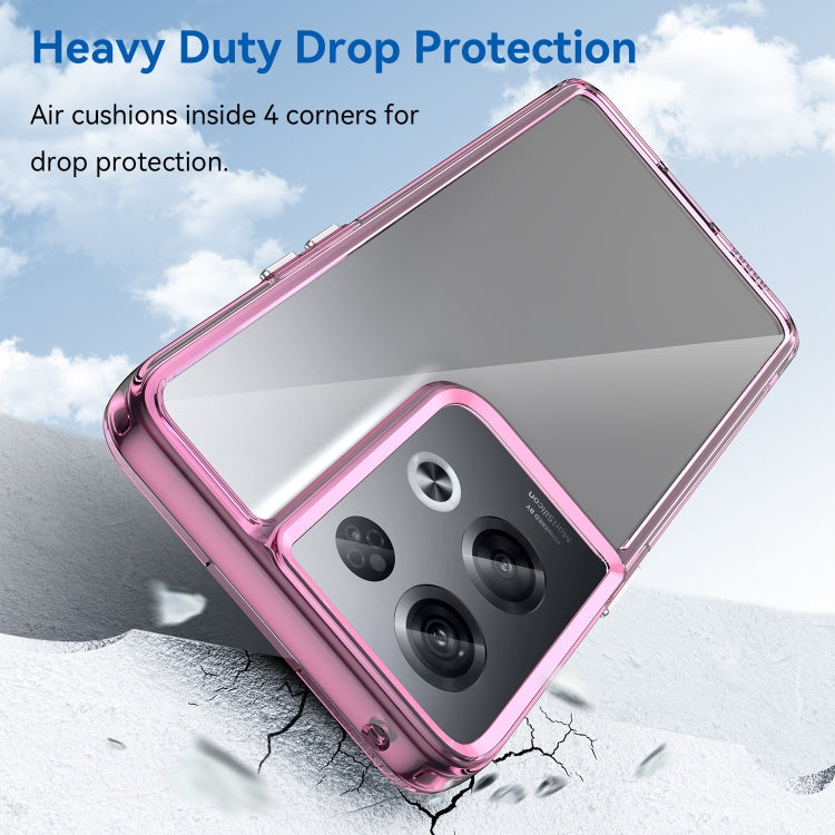 For OPPO Reno8 Pro India Colorful Series Acrylic + TPU Phone Case