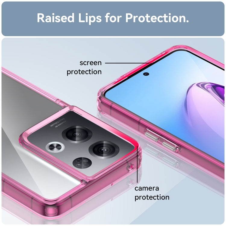 For OPPO Reno8 Pro India Colorful Series Acrylic + TPU Phone Case