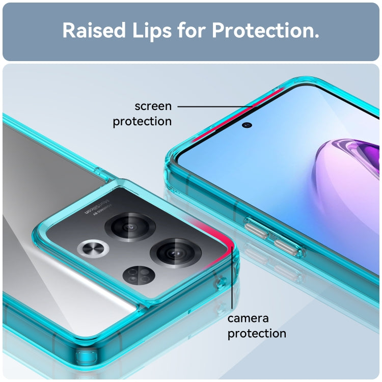 For OPPO Reno8 Pro India Colorful Series Acrylic + TPU Phone Case