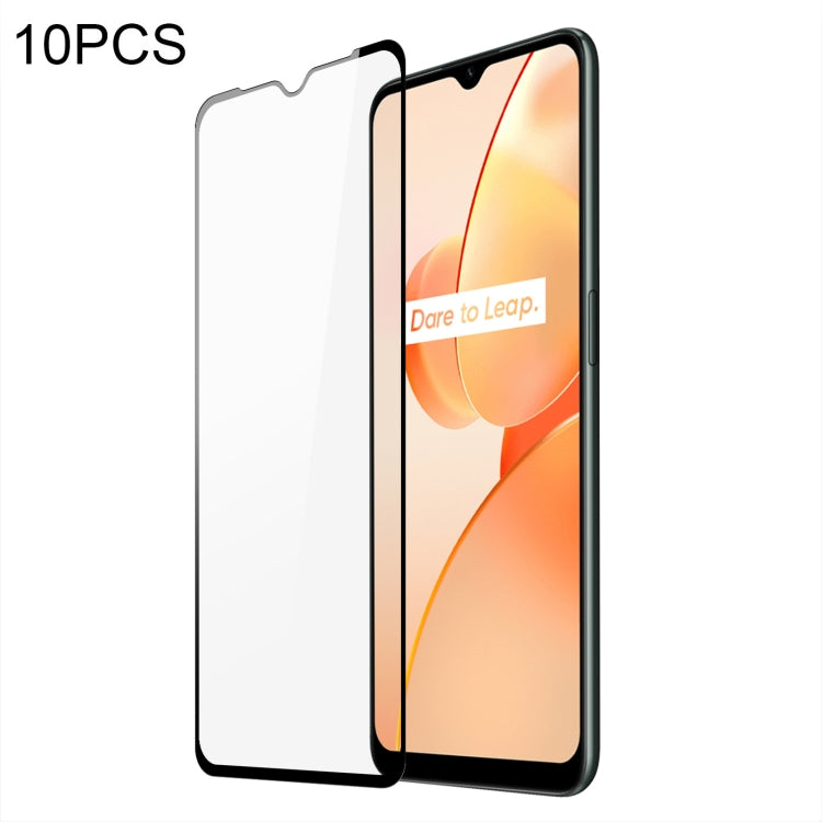 10 PCS For Realme C31 DUX DUCIS 0.33mm 9H Medium Alumina Tempered Glass Film