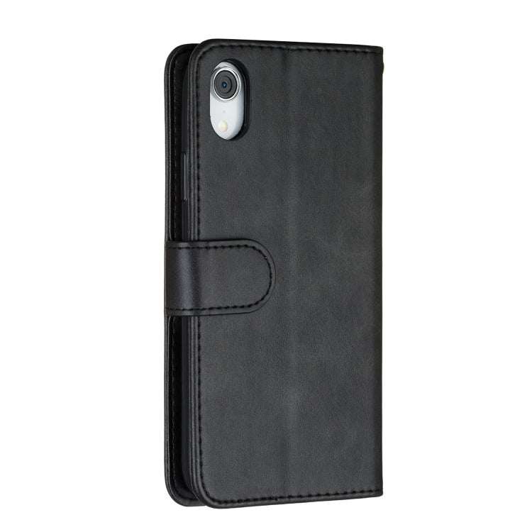 For iPhone XR Nine Card Zipper Bag Horizontal Flip Leather Case With Holder & Card Slots & Frame