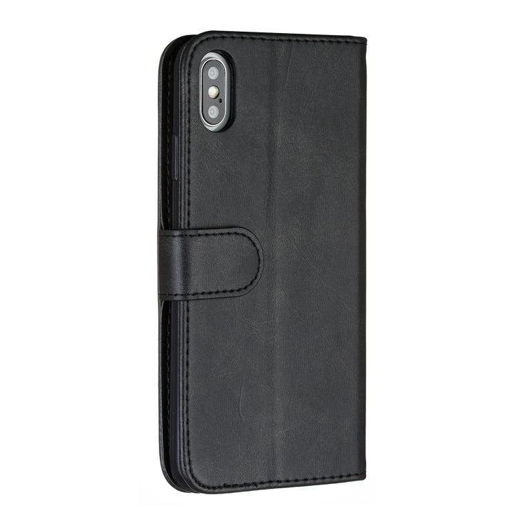 For iPhone XS Max Nine Card Zipper Bag Horizontal Flip Leather Case With Holder & Card Slots & Frame
