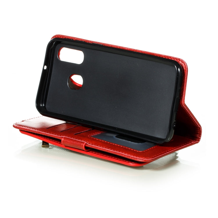 For Galaxy A40 Nine Card Zipper Bag Horizontal Flip Leather Case With Holder & Card Slots & Frame