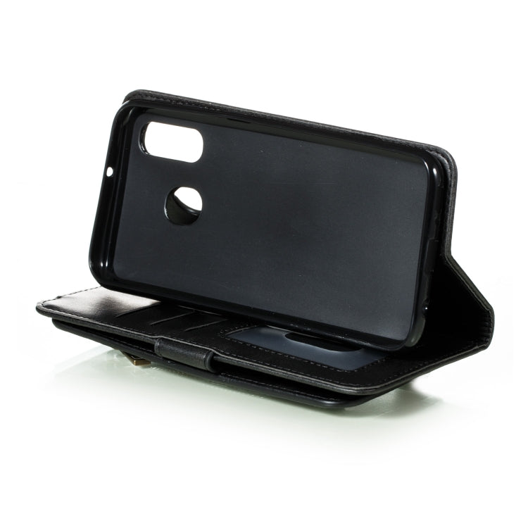For Galaxy A40 Nine Card Zipper Bag Horizontal Flip Leather Case With Holder & Card Slots & Frame
