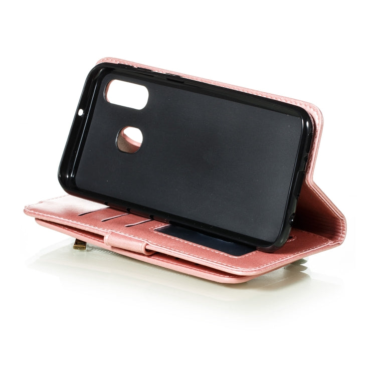 For Galaxy A40 Nine Card Zipper Bag Horizontal Flip Leather Case With Holder & Card Slots & Frame