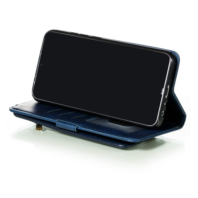 For Xiaomi Redmi Note 8 Nine Card Zipper Bag Horizontal Flip Leather Case With Holder & Card Slots & Frame