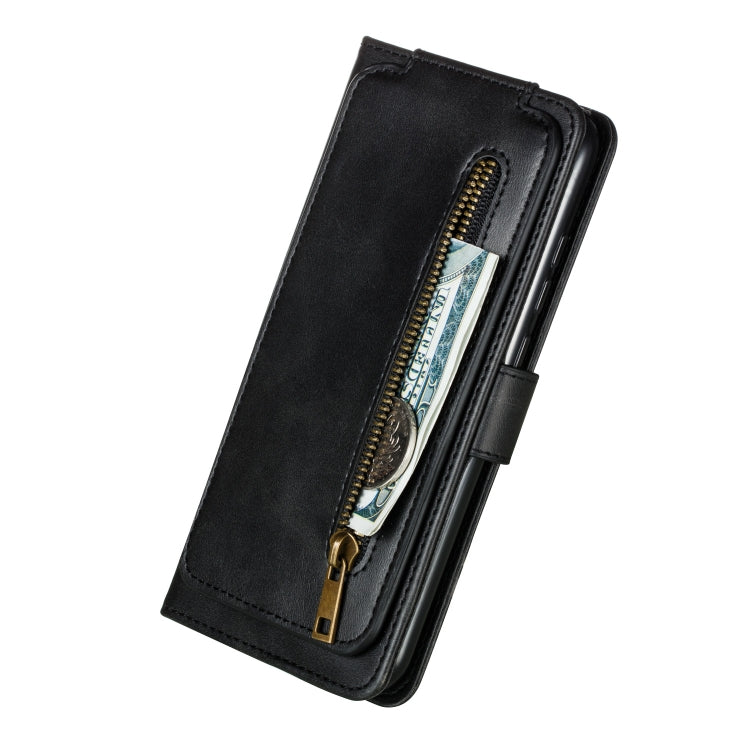 For Xiaomi Redmi Note 8 Nine Card Zipper Bag Horizontal Flip Leather Case With Holder & Card Slots & Frame