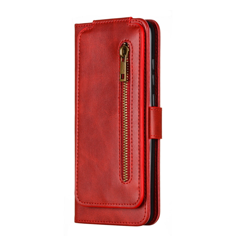For Xiaomi Redmi Note 8 Pro Nine Card Zipper Bag Horizontal Flip Leather Case With Holder & Card Slots & Frame